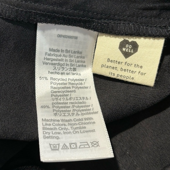 MADEWELL Sz 14 Drapey Paper Waist Elastic and Drawstring Pockets Slinky Pants - Picture 13 of 14